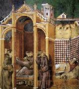GIOTTO di Bondone Apparition to Fra Agostino and to Bishop Guido of Arezzo china oil painting artist